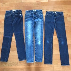 3 pairs of Madewell jeans size 24 bundle high rise